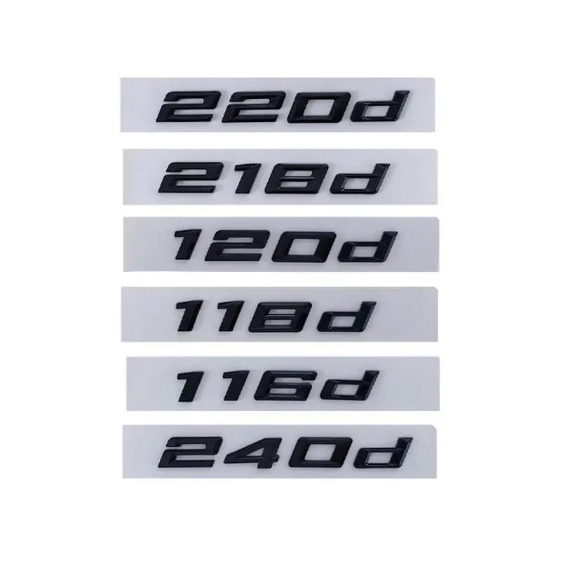 3D Chrome Car Letters For BMW 116d 118d 120d 130d 135d 218d 220d 240d F20 E87 F22 F23 Trunk Emblem Logo Stickers Accessories QR4