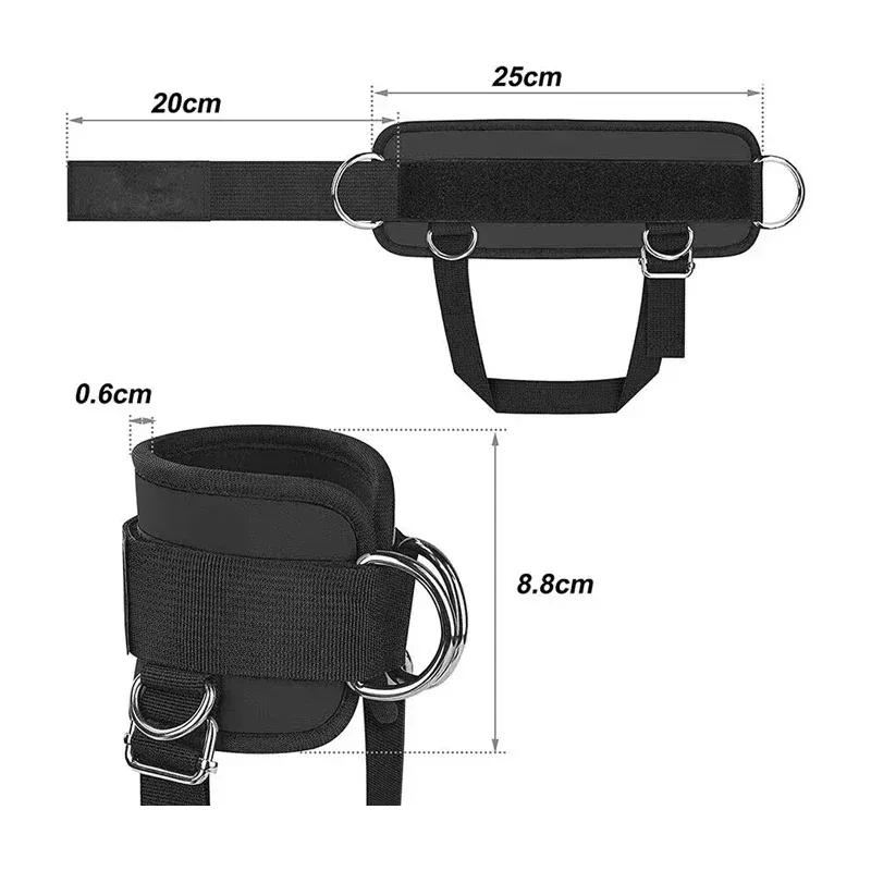 1pc Ankle Straps Cable Machines Workouts Fully Padded Ankle Cuffs for Leg Exercise Adjustable and Breathable Ankle Support Cuffs