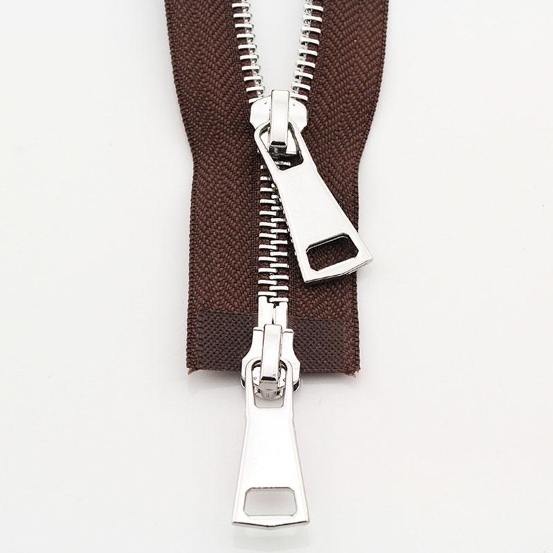 1PC DIY Sewing Jacket Metal Zipper Open Ended Double Slider Long Zip Garment Accessories