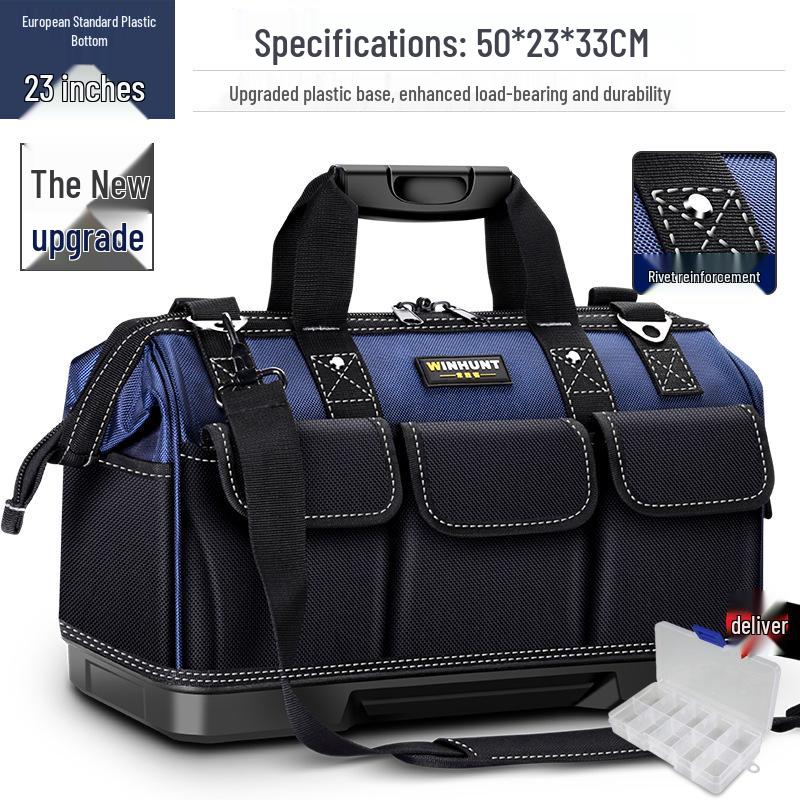 Прочная брезентовая сумка для инструментов с регулируемым ремнем для электриков и ремонта оборудования