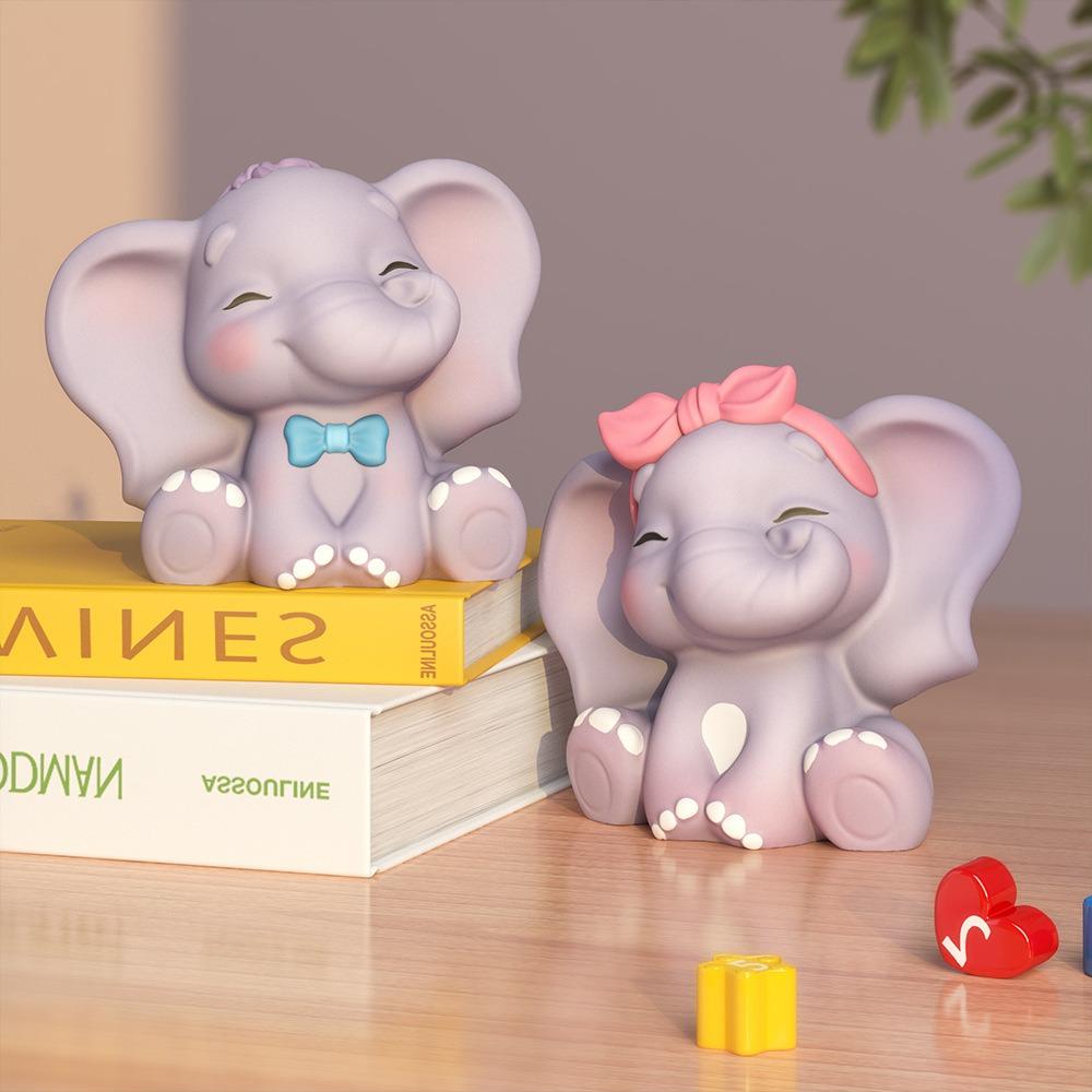 Силиконовая форма в форме мультяшного слона, 3D-форма для ароматизированных свечей, домашний декор, поделки, мягкие игрушки-моти