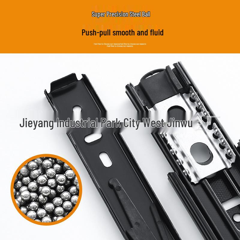 Сверхкороткие 3-секционные направляющие для ящиков 4-6 дюймов для туалетных столиков и ювелирных лотков