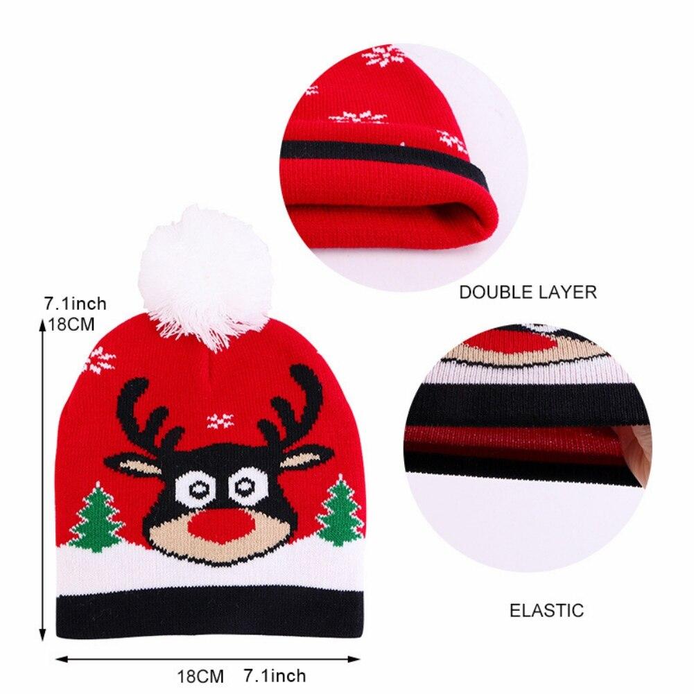 Детская шапка Детская вязаная теплая шапка Новогодний рождественский декор