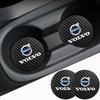 AABAJ1 2PCS Car Logo Water Cup Pad Drink Coaster Holder Anti-slip Mat For Volvo RDESIGN XC60 XC90 S60 S80 S60L V40 V60 AWD V90
