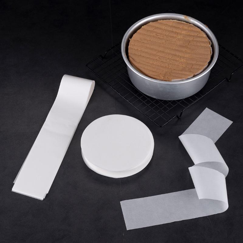 50 комплектов бумажных бортиков для форм для выпечки, антипригарные, пригодные для использования в духовке, для кухонных принадлежностей для выпечки.
