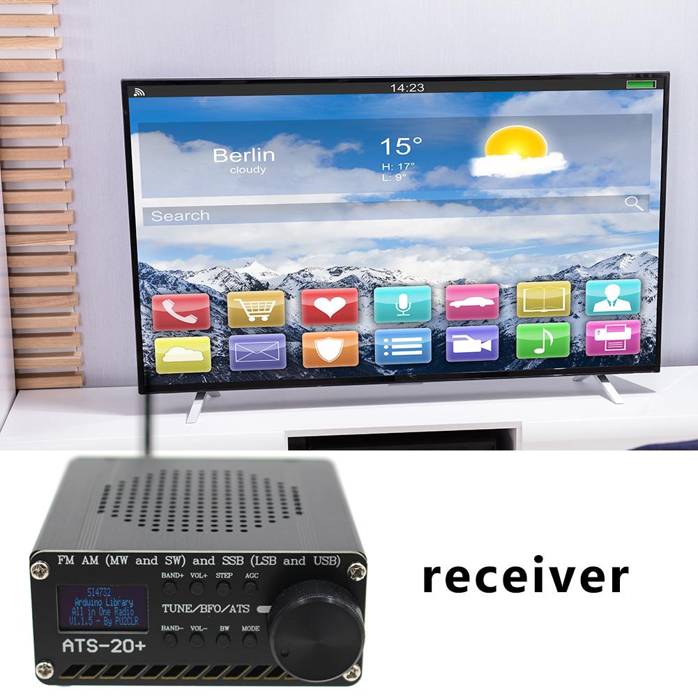 SI4732 Полнодиапазонный радиоприемник ATS-20+ AM (МВт ЮВ) ССБ (младший разряд USB) + Антенна