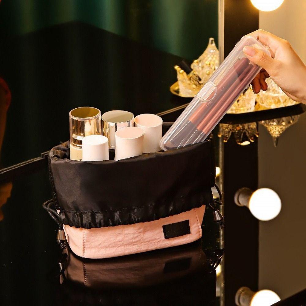 with Snap Cutlery Box Large Capacity Stationery Organizer Portable Makeup Brush Box