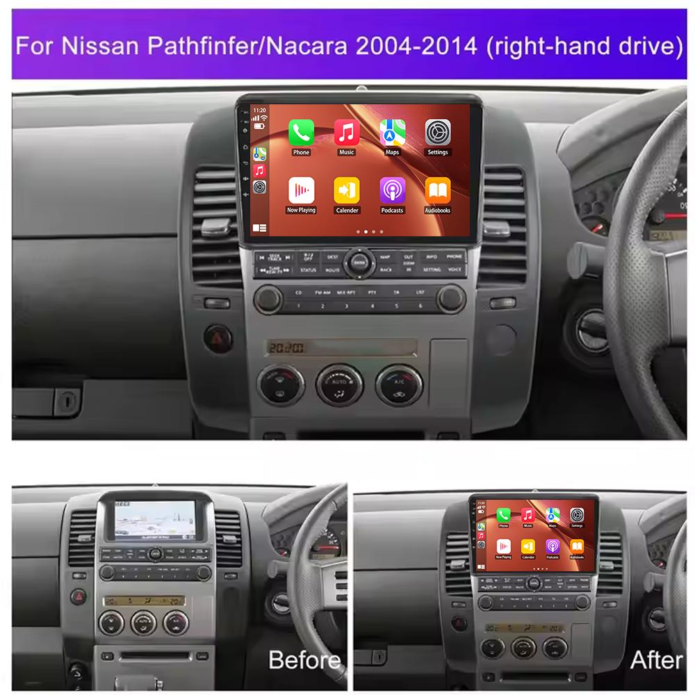 Автомобильное радио Carplay для Nissan Pathfinder R51 2004 - 2009 Android 13 навигация GPS Android Auto мультимедийный проигрыватель 2din 4G WiFi