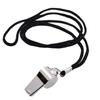 Stainless Steel Whistles Referee Sport Rugby Metal Whistle with Rope Party Training Soccer Football Basketball Cheerleading Tool