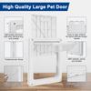 Window Dogs Cats Pet Screen Door Flap Passing Freely Double Sided for Sliding Lockable Durable Self Closing Porch Inside