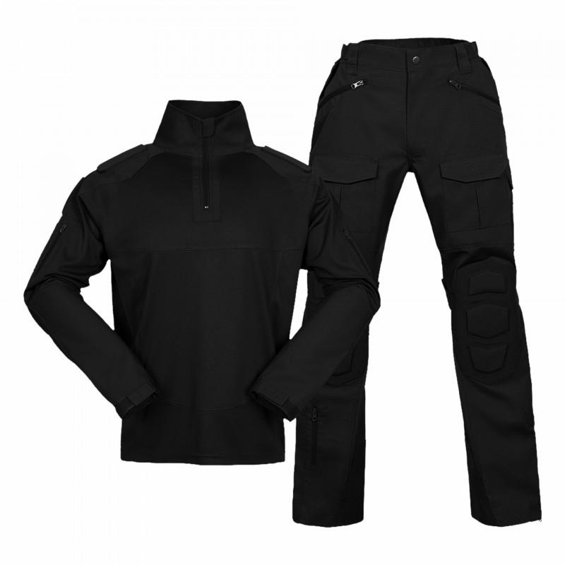 Tactical Camo Hiking Shirts Pants Set Water Resistant Stretch Breathable Long Sleeve Outdoor Training Suit Men Women