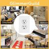 Versatile Wall Outlet Cover Socket Plate With Led Night Light Sensor For Safe Use