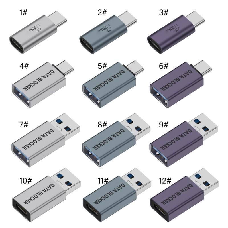 Универсальный USB-адаптер только для зарядки из алюминиевого сплава с физическим отключением данных, безопасная зарядка от общественных портов, незаменим в путешествиях