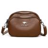 Stylish Casual Small Square Bag Large Capacity Soft Leather Single Shoulder Crossbody Mother Bag