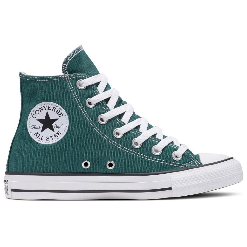 Converse Chuck Taylor Hi Чешуя дракона Удобные высокие парусиновые кеды Унисекс Зеленый A04544C
