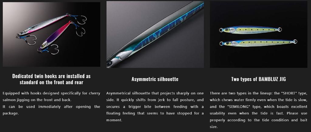 Jackall Metal Jig Bambluz Semi Long Sakuramasu 120 Grams B Pink Glow (2605)