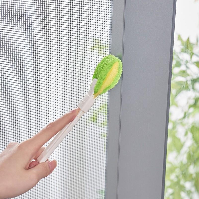 Plastic Gap Cleaning Brush With Detachable Sponge For Home Use