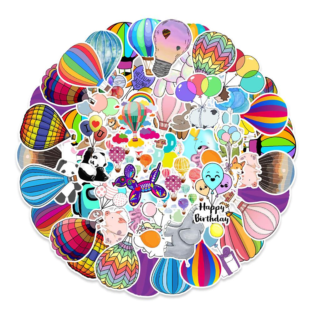 Various 50 Animal Cartoon Graffiti Stickers Car Mobile Phone Tablet Kettle Decorative Waterproof Stickers