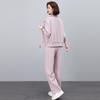 Chic Youthful Sportswear Set for Middle-Aged Women - Round Neck Cardigan & Sweatshirt Two-Piece for Spring and Autumn