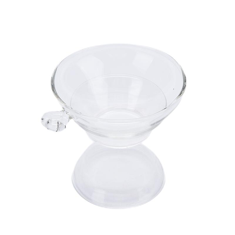 1 стеклянное ситечко для чая с ручкой для заварки листового чая, фильтр-дуршлаг