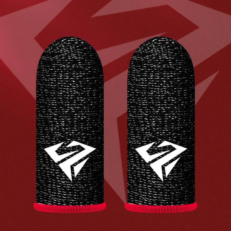 2x Mobile Game Fingertip Gloves Gamer Sweatproof Anti-slip Touch Screen Finger Sleeve Breathable Gaming Finger Cover Sweat-proof 5