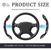 2 PCS Steering Wheel Cover, 15 Inches Crystal Diamond Bling Cover for Auto-Pink