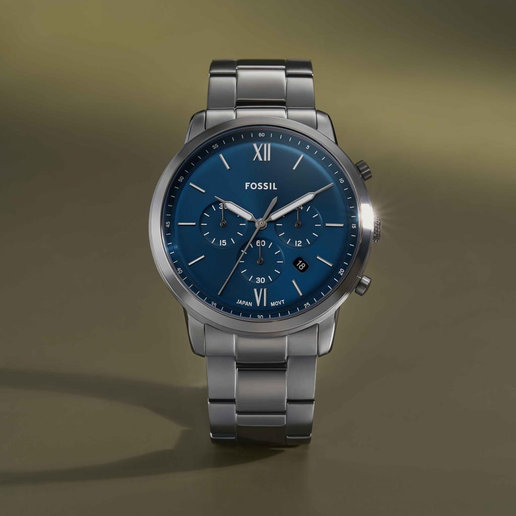 Мужские серые наручные часы Fossil Neutra FS6111