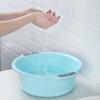 Dww-Blue 26 * 37.5 * 13 cm Thickened Water Basin Plastic Basin Large Binaural Household Baby Adult Laundry Basin Foot Bath Small Basin