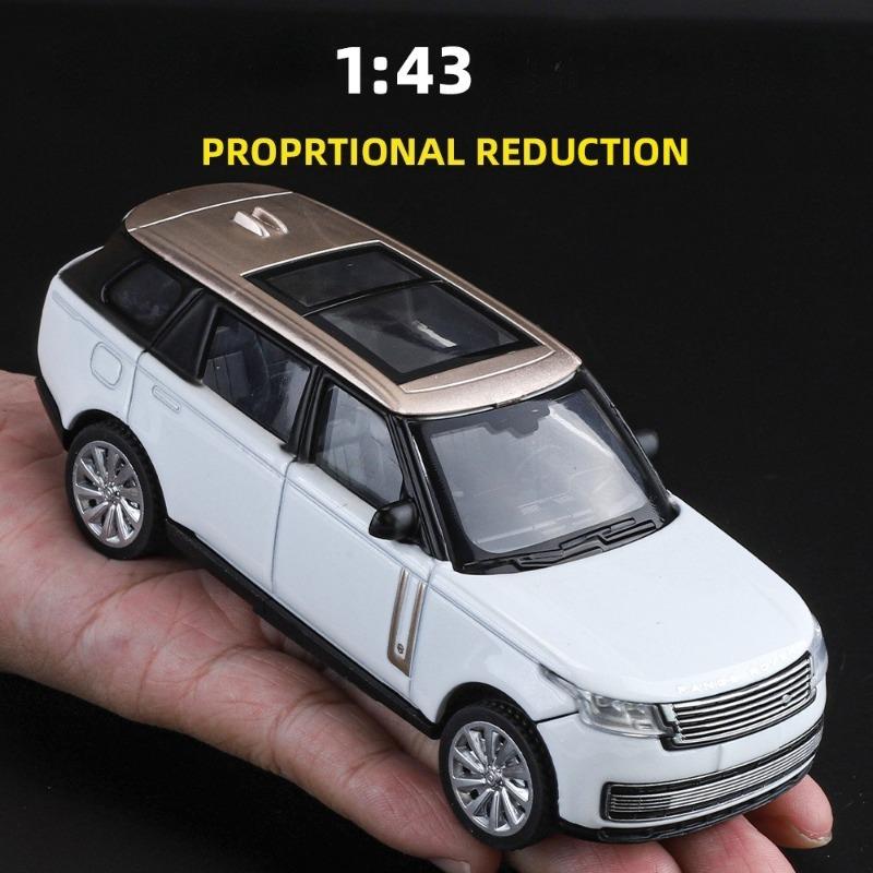 Сплав 1/43 Симуляция Land Rover Range Rover SV2022 Внедорожник Модель Машины Дети Инерционный Мальчик Машина Подарок Домашний Декор Миниатюра