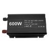 600 Вт Инвертор Чистая синусоида Портативный DC в AC Преобразователь для использования в автомобиле Вход 12 В Алюминиевый сплав