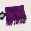 Autumn and Winter New Solid Color Scarf Imitation Cashmere Scarf Women's Warm Shawl Scarf
