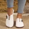New Hollowed-out Flat Single Shoes for Women Round Toe Shallow Opening Large-sized Lazy Loafers