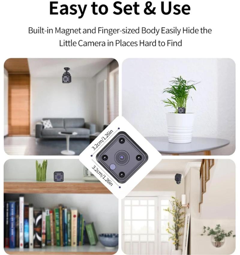 LS VISION X6 Мини IP-камеры HD 1080P Wi-Fi Спортивные Беспроводные Камеры Безопасности Видеонаблюдения Встроенный Аккумулятор Ночное Видение Умный Дом Камеры