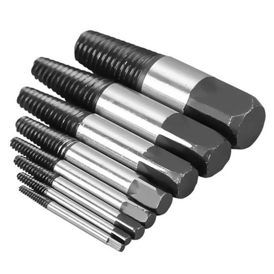 6/8 шт., экстрактор сломанного винта, высокая твердость, средство для удаления поврежденных гаек из углеродистой стали с ящиком для хранения, для домашнего использования