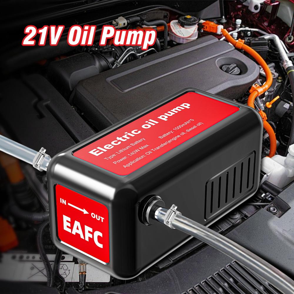 21V 140W Portable Oil Pump Rechargeable Electric Oil Transfer Extractor High Power Fuel Suction Pump