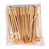 100Pcs Bamboo Skewers Wooden Cocktail Toothpicks Bamboo Paddle Picks Food Skewer