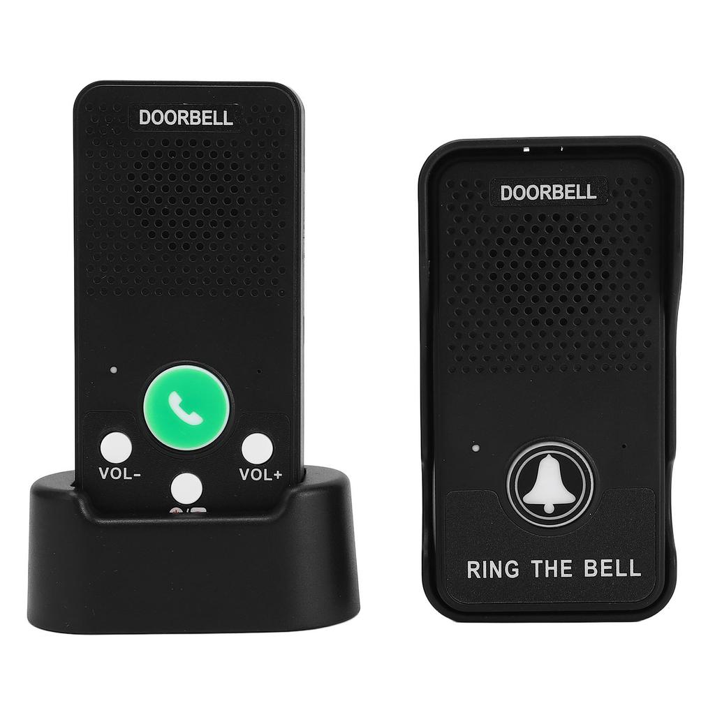 Интерком беспроводной дверной звонок радиус действия 1000 футов 8 уровней громкости водонепроницаемый перезаряжаемый аккумулятор