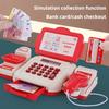 Supermarket Cash Register Children's Playthings Infant Puzzle Simulation Checkout Cashier Boys and Girls Every Birthday Gift Idea