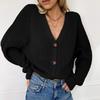2025 Bestseller Women's Solid Color Buttoned Knit Cardigan for Autumn