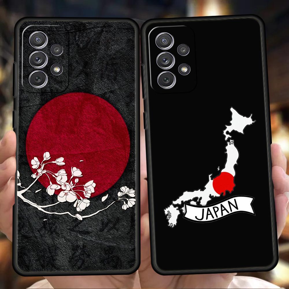 Чехол для телефона Samsung Galaxy A15 A13 A35 A55 A51 A71 A41 A31 A21S A03S A05 A17 A23 A25 A33 A53 A73 5G A07 4G Обложка Флаг Японии