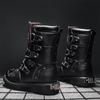 Мужские высокие автомобильные ботинки большого размера Мотоциклетные ботинки