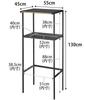 Yamazaki Jitsugyo Trash Top Rack, черный, Ш55XГ45XВ130 см, башенная кухонная полка 2860 прибл.