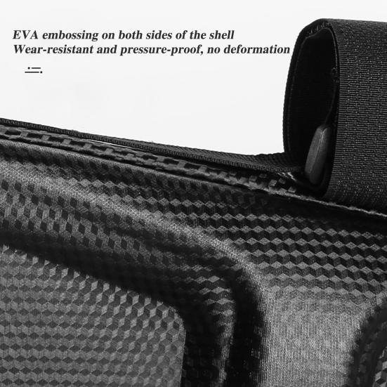 Bicycle Top Tube Triangle Bag EVA Hard Shell Waterproof Lightweight MTB Road Mountain Bicycle Front Frame Storage Pouch Cycling Bike Accessories