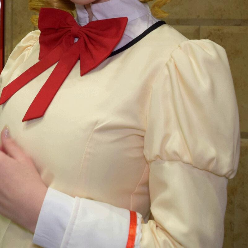 Mami Cosplay Dress Outfits Anime Puella Magi Madoka Magica Cosplay Costume Top Sock Yellow Wig Woman Party Set