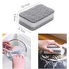 5/10Pcs Home Double-sided Sponge Wipe Gray Dirt-resistant Scouring Pad Kitchen Stain Sponge Wipe Professional Cleaning Supplies