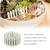 90x5cm Mini Fairy Garden Fence Natural Wood Miniature Picket Fence  Indoor Courtyard