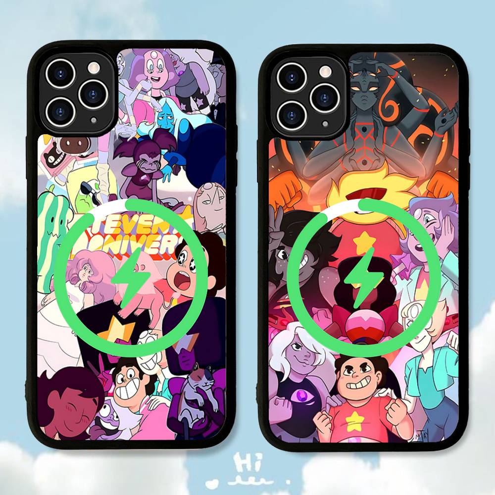 S-Steven U-Universe Cartoon Anime Phone Cover For IPhone 17 16 15 14 13 12 11 Pro Max Mini For Magsafe Magnetic Wireless Charge