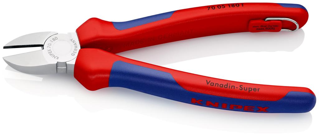 KNIPEX Diagonal Nippers with Drop Protection 7005-180TBK