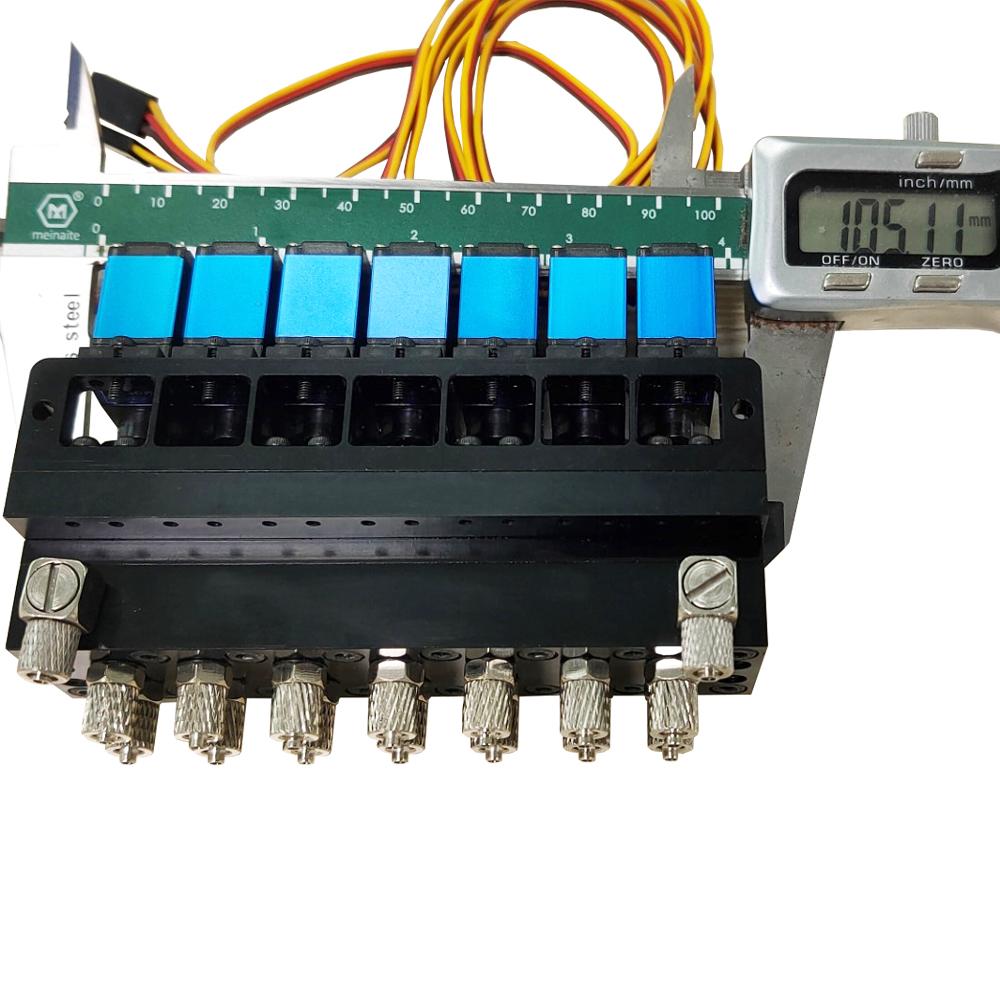 5 МПа 7-канальный гидравлический масляный клапан с сервоприводом для радиоуправляемого экскаватора-бульдозера масштаба 1/12, для самостоятельной сборки