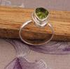 Peridot 925 Sterling Silver Ring Solid Stone Ring Statement Gemstone Ring Bridal Ring Gift For Christmas 4.5 Gms Approx